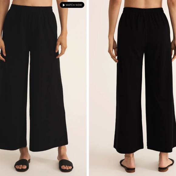 NWT - Z Supply - SCOUT JERSEY PANT - M True Black - Picture 2 of 4